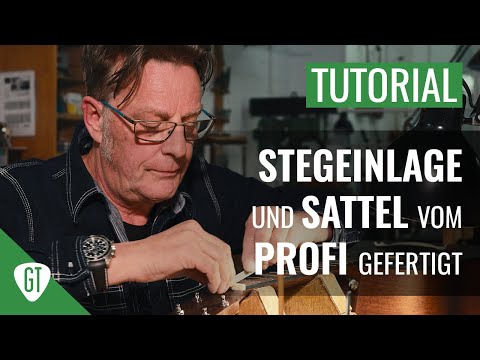 Gitarre Sattel und Steg anfertigen | So macht's der Profi | GitarrenTunes zu Gast beim GuitarDoc