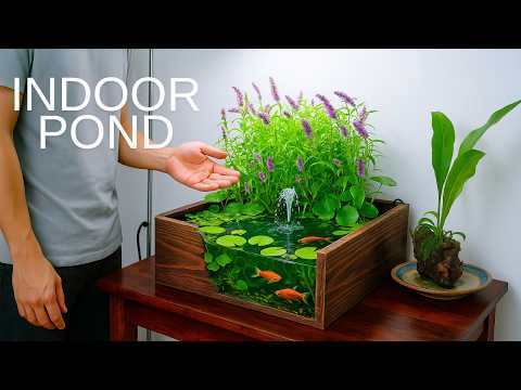 I made a tabletop Mini Pond for tiny fish, here's How! 