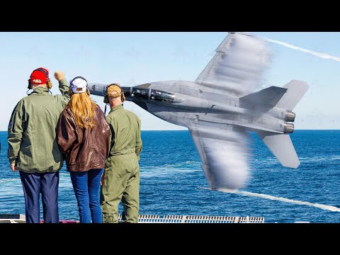 US Navy Shows Off Insane Maneuvers in Front of Donald Trump