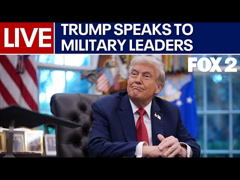 Trump speaks to top miliary leaders LIVE STREAM