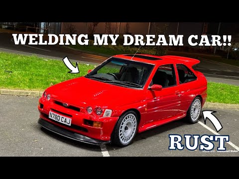 MY NEW ESCORT COSWORTH HAS MORE RUST HOLES
