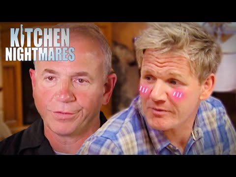pretentious owner charms gordon ramsay | Kitchen Nightmares