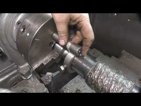 Реставрация валов электросваркой и токарным станком.  Новая оснастка для мастерской своими руками.