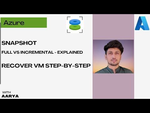Azure snapshot - Full & Incremental Explained | How to Recover a VM Easily from Snapshot
