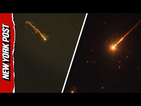 Iranian Missile Carrying Cluster Warhead Seen Over Israel, Jerusalem, and West Bank