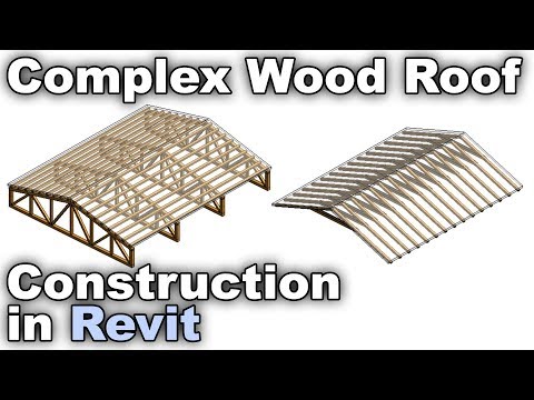 Wood/Timber Roof Construction in Revit Tutorial