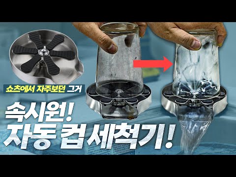 쇼츠에서 자주 보이는 자동 컵 세척기?! 정말 컵을 편하게 닦을 수 있을까?!