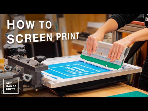 Print Your Own Posters, T-Shirts and More // Screen Printing Basics