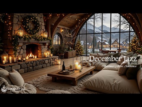 Smooth December With Gentle Jazz | Relaxing Jazz Melodies in Cozy Cafe Ambience for Work, Study