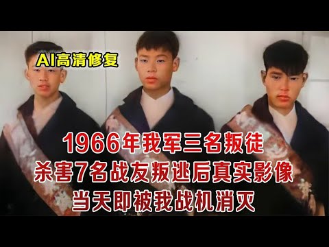 3个叛逃到台湾最终下场的真实影像，三名叛徒残害7位战友叛逃到台湾，第二天就被解放空军消灭