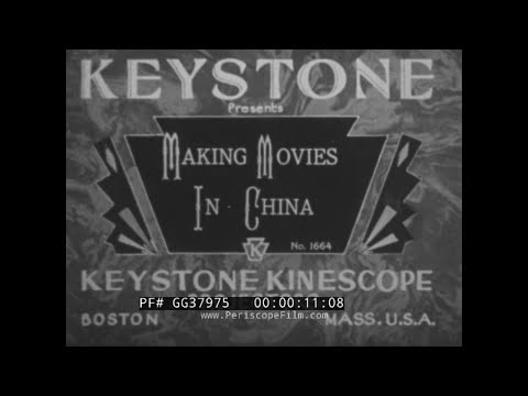 "MAKING MOVIES IN CHINA", "WARNER MOVIE STARS", "POMPEII", "BIRTH OF A BEAN"  SILENT SHORTS GG37975