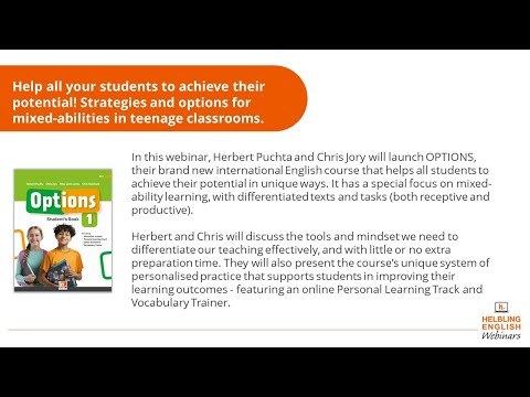 Herbert Puchta & Chris Jory - Strategies and options for mixed-abilities in teenage classrooms