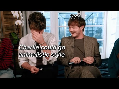 Joe Keery and Charlie Heaton flirting (in their own way) for 5 minutes straight