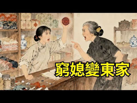 婆婆罵她吃白飯，逼她淨身出户！誰知她臨走前掏出一枚印章，老掌櫃見之跪地：這位才是咱們真正的東家！#故事頻道#聽書#民間故事#説書#善有善報#爽文