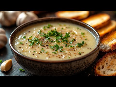 Diese vegane Knoblauchsuppe wirst du den ganzen Sommer lang kochen!