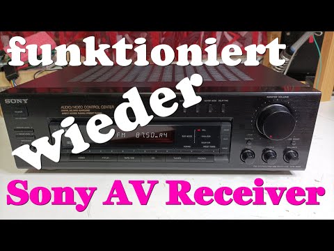 Sony Verstärker AV Receiver reparieren keine Funktion und mehr kein Ton Wackelkontakt