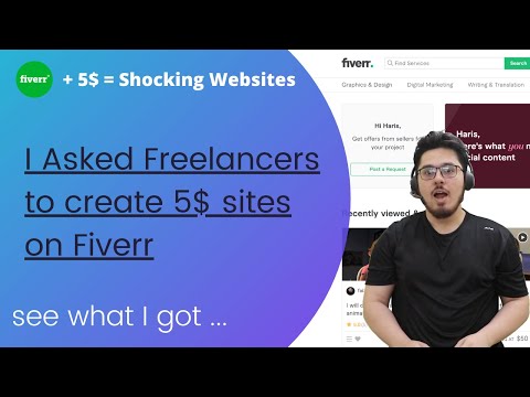 I paid them 5$ to create my website on Fiverr