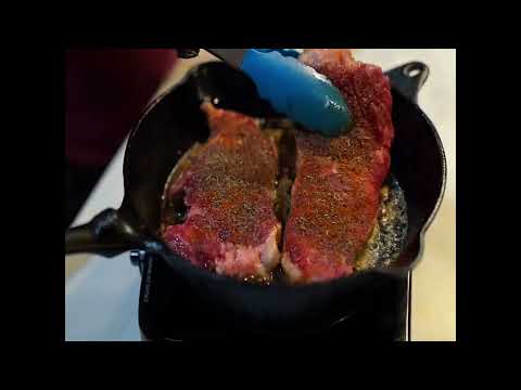 Pan-Seared Steak with Caramelized Onions Recipe | Ray Mack's Kitchen and Grill