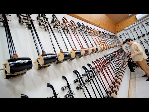 단 두 줄로 천년의 소리를 낸다고요? 전통 현악기 해금 만드는 과정. 한국의 국악기 공방 / Korean traditional instrument workshop