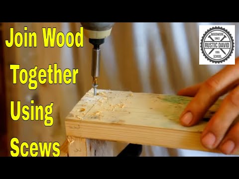 How to join 2 pieces of wood in the corner with a screw