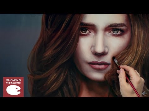 OIL PAINTING PORTRAIT DEMO ✦ REALISTIC ART VIDEO ✦ redheaded / red-haired woman by Isabelle Richard