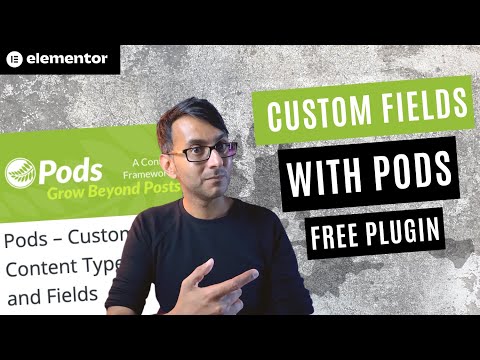 Pods – Custom Content Types and Custom Fields Free Plugin and not ACF - Elementor Wordpress Tutorial