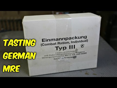 Tasting German Military MRE (Meal Ready to Eat)