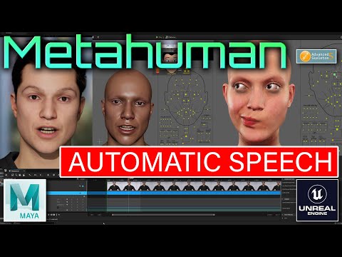 METAHUMAN Characters Lip-Sync animation in Maya TUTORIAL/Automatic talking face with your voice. 🧑‍🎤