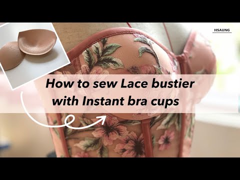 Bustier Top Tutorial: How to make Bustier Top using Bra Foam