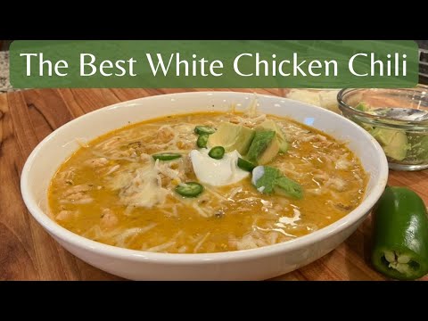 One-Pot Creamy White Chicken Chili | A Family Favorite!