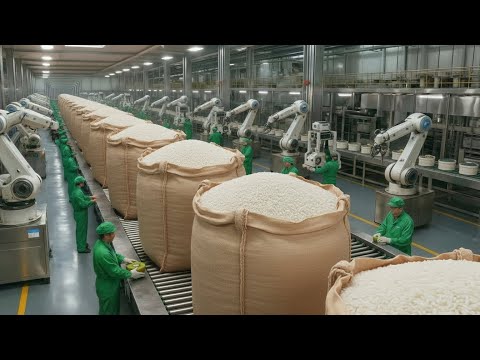 Inside a Massive USA Rice Factory: From Flooded Fields to Package (The Whole Process)