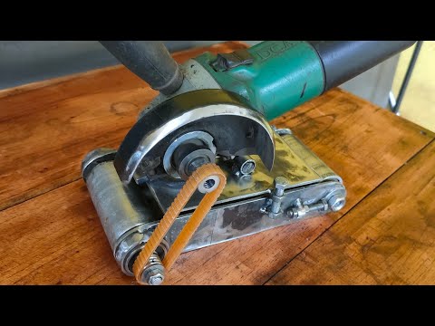 SUPER CERDAS !!! Tukang ini membuat alat yang keren dengan gerinda dan amplas belt !