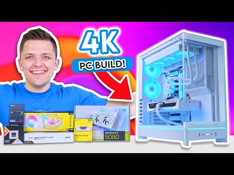 STUNNING 4K Gaming PC Build 2025! 😍 [All-White Build w/ RTX 5080 & Ryzen 9800X3D!]