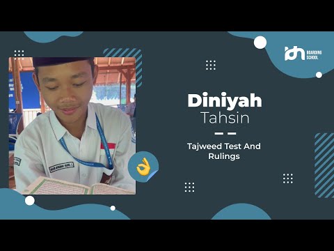 Diniyah Tahsin | Tajweed Test And Rulings