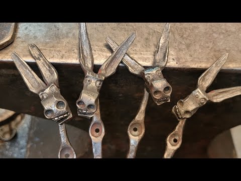 How to forge a Silly Donkey Head. Video #2  Fun Blacksmith forging Project.. Let's Go