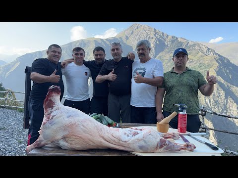 Приготовил тонкий хинкал в горах Дагестана!!!!