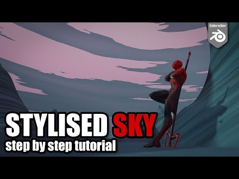 Stylised Sky shader  - Blender tutorial
