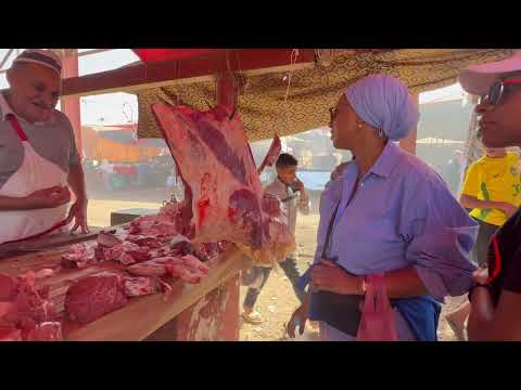 Black American Moroccan Experience in Local Moroccan Marketplace