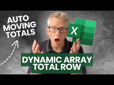 Dynamic array total rows that move automatically? Watch this!
