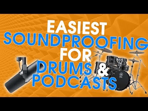 SOUNDPROOFING: Easiest Way To Soundproof for DRUMS and PODCASTS