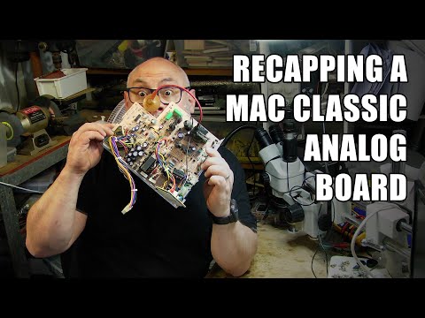 Recapping a Macintosh Classic Analog Board