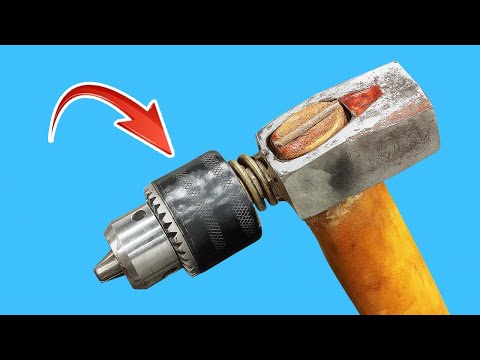 Even NASA Professors Don’t Know This Technique! Attaching Drill Chuck To A Hammer Will Surprise You