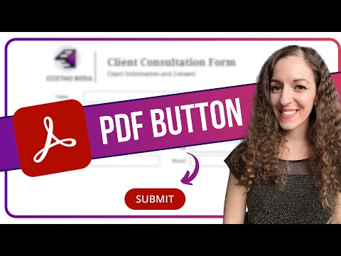 Insert Submit Button in PDF Forms Adobe Acrobat Simple & Advanced Versions Shown