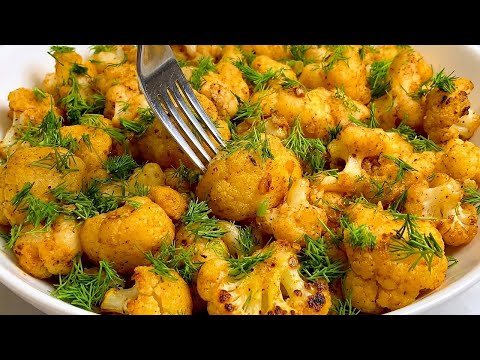 Pan-fried cauliflower: A chef in a restaurant revealed this trick to me!  Crispy, tender