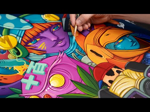 How I make Acrylic Paintings