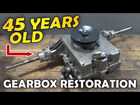 45 YEAR OLD TRACTOR MOWER GEARBOX RESTORATION