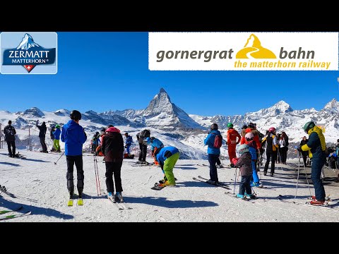 Gornergrat Matterhorn Railway • Zermatt Switzerland • 4K hdr 60fps Video