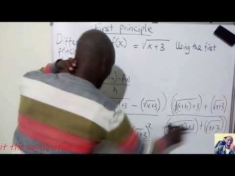 First Principle (Differentiating a function having surds using the first principle)