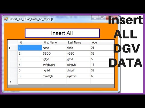 VB.NET - How To Insert All DataGridView Data Into MySQL Database Using For Loop [with source code]