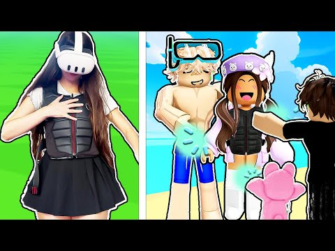 I Let Strangers TOUCH Me IRL In Roblox VR!